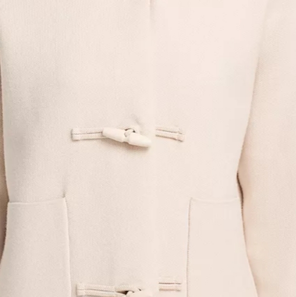 Sioni XL Cream Hooded Toggle Sweater Jacket - Picture 12 of 14